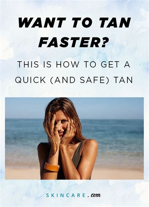 how to tan faster